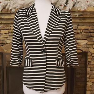 💰Final sale Just ginger Women Black/white  Blazer